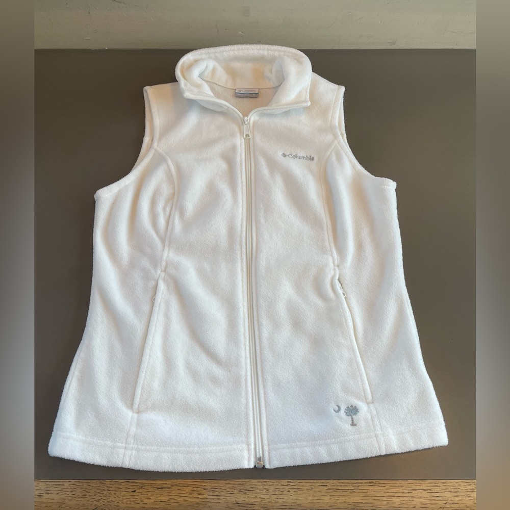 Columbia Women’s Fleece Vest With Carolina Palmetto Logo